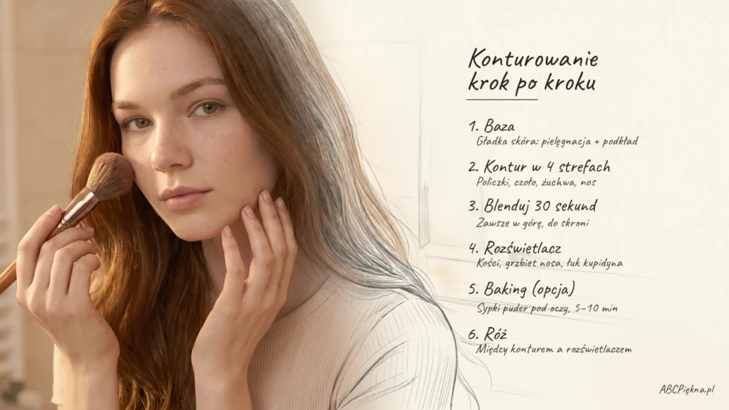 konturowanie twarzy krok po kroku
