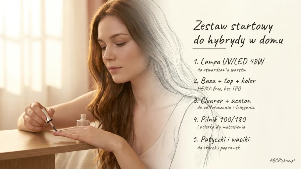 manicure hybrydowy zestaw startowy