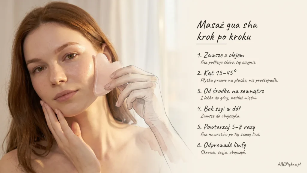 masaż gua sha krok po kroku