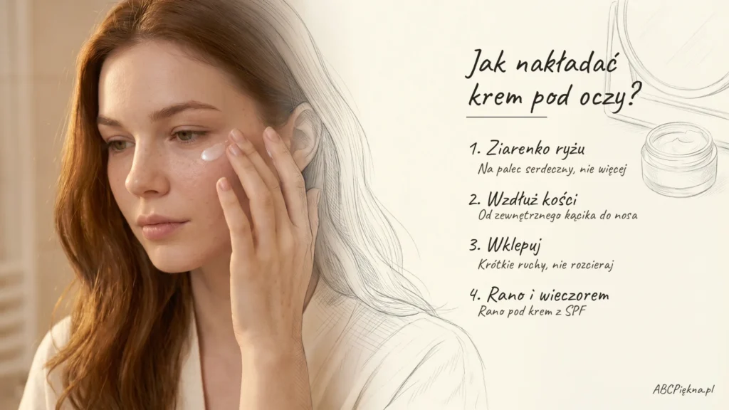 jak nakładać krem pod oczy