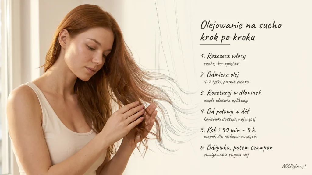olejowanie włosów krok po kroku