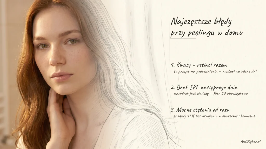 peeling chemiczny najczęstsze błędy