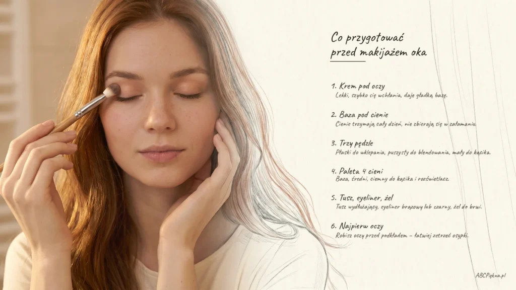 przygotowanie do makijażu oka