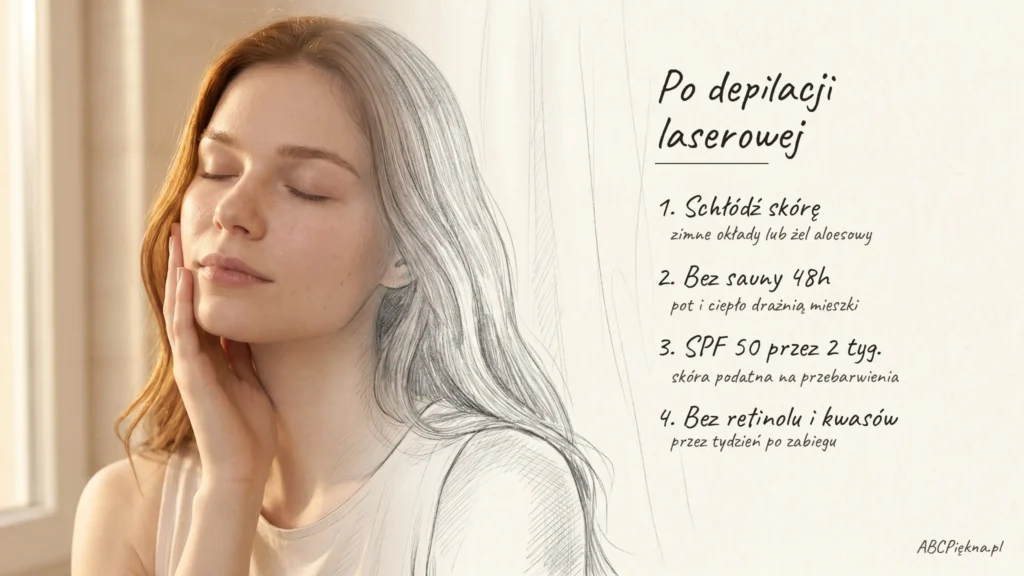 depilacja laserowa pielęgnacja po zabiegu