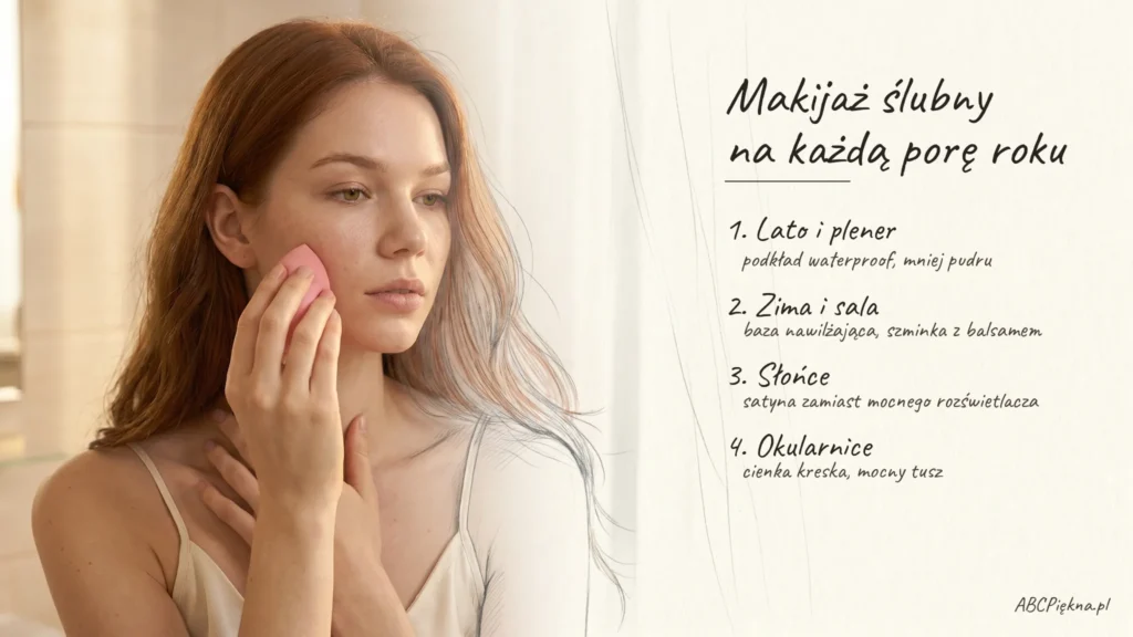 makijaż ślubny sezonowy