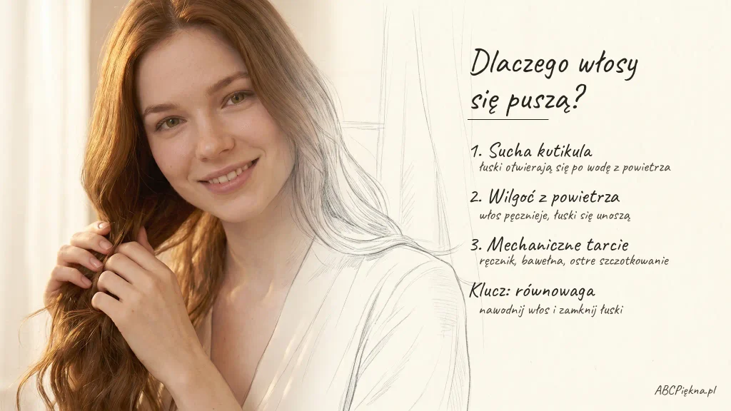 dlaczego włosy się puszą