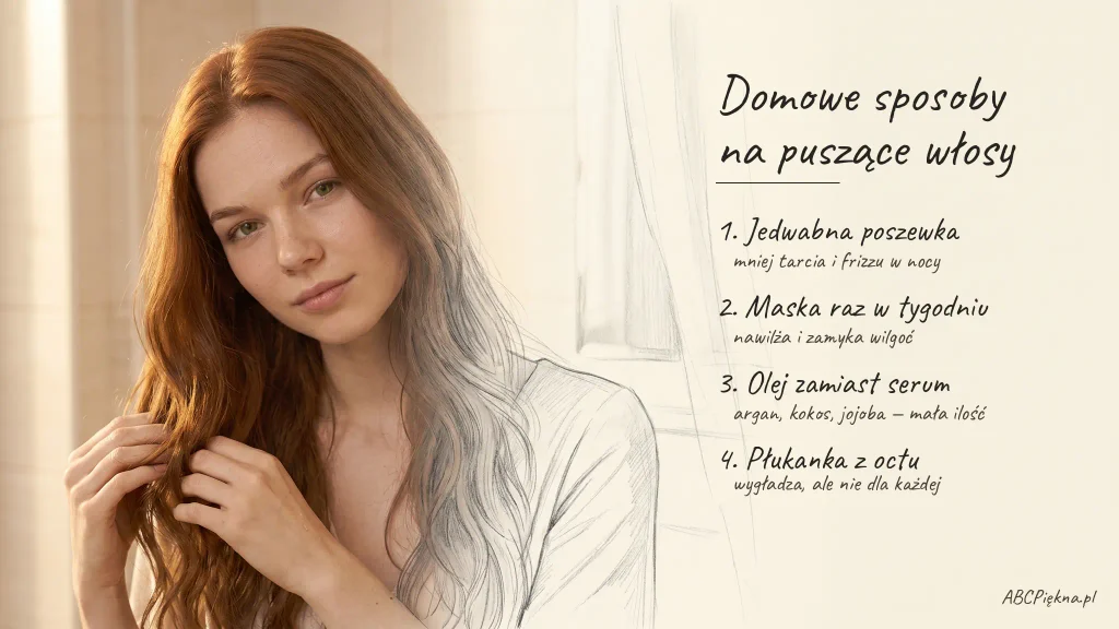 domowe sposoby na puszące się włosy