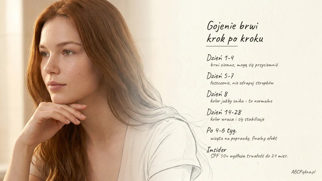 gojenie brwi po makijażu permanentnym