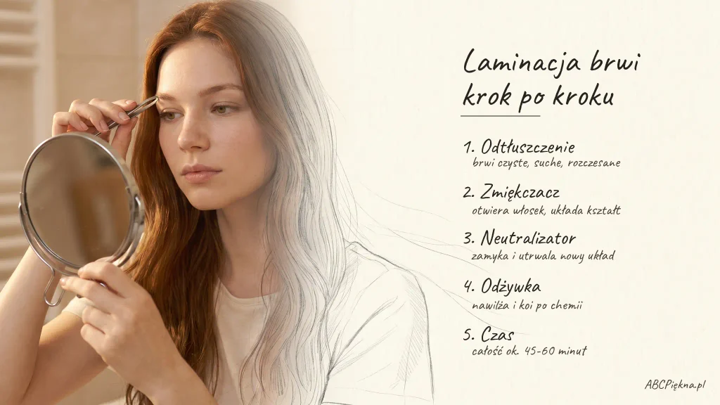 laminacja brwi krok po kroku