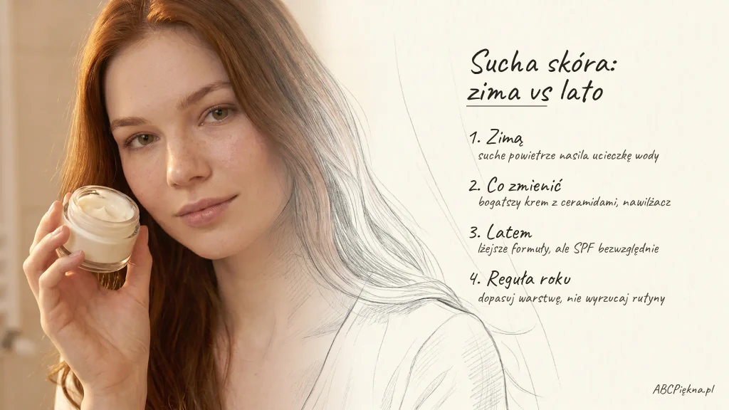 sucha skóra zimą i latem - sezonowa modyfikacja rutyny