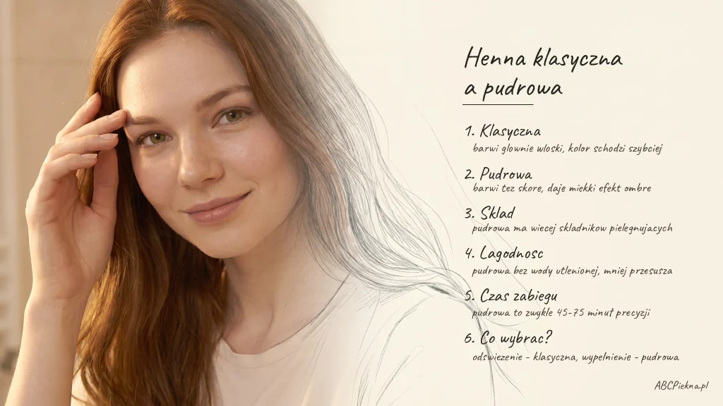 henna klasyczna a pudrowa